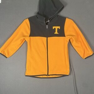 Tennessee Volunteers Jacket Kids XS 4/5 Orange Gray Embroidered Fleece Full Zip